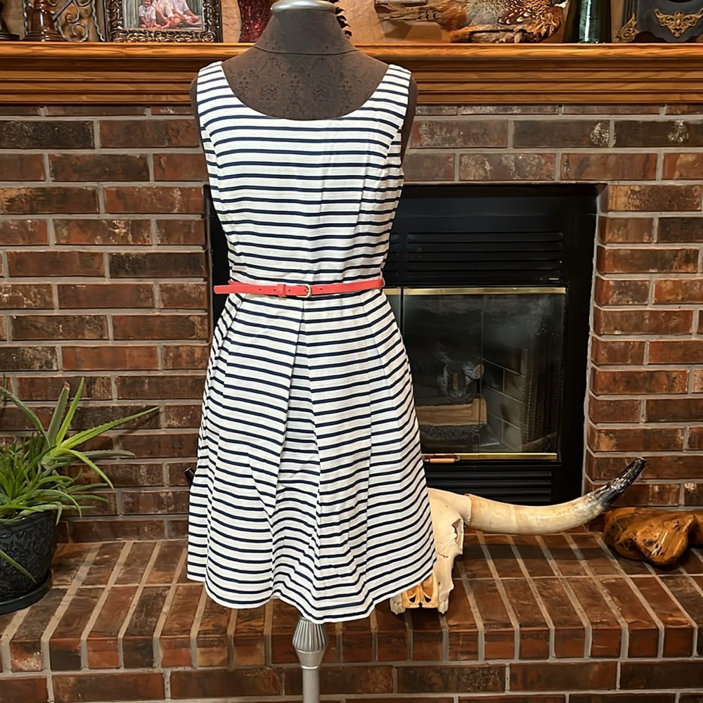 Jessica Howard Striped Sleeveless Dress